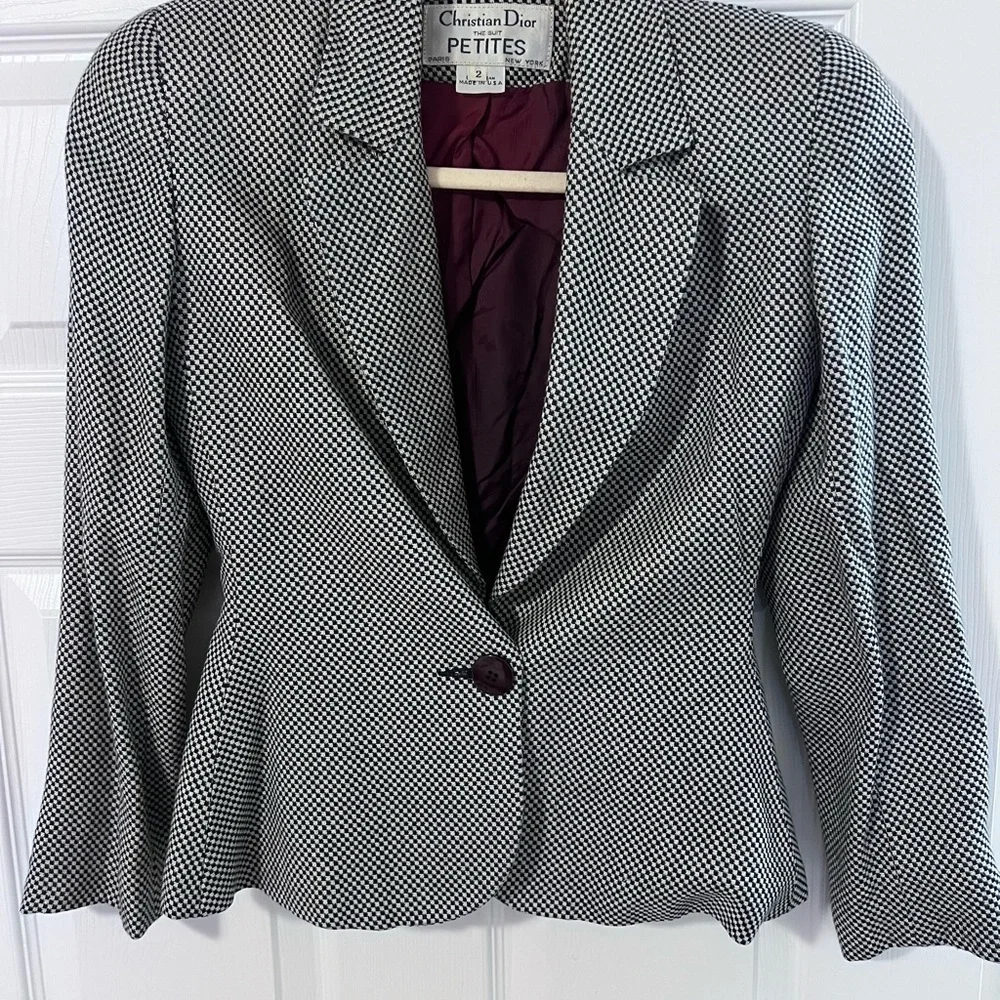 Dior Navy and White Women's Blazer